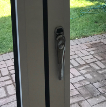 Aluminium Bi-fold door, Lock, Peterborough